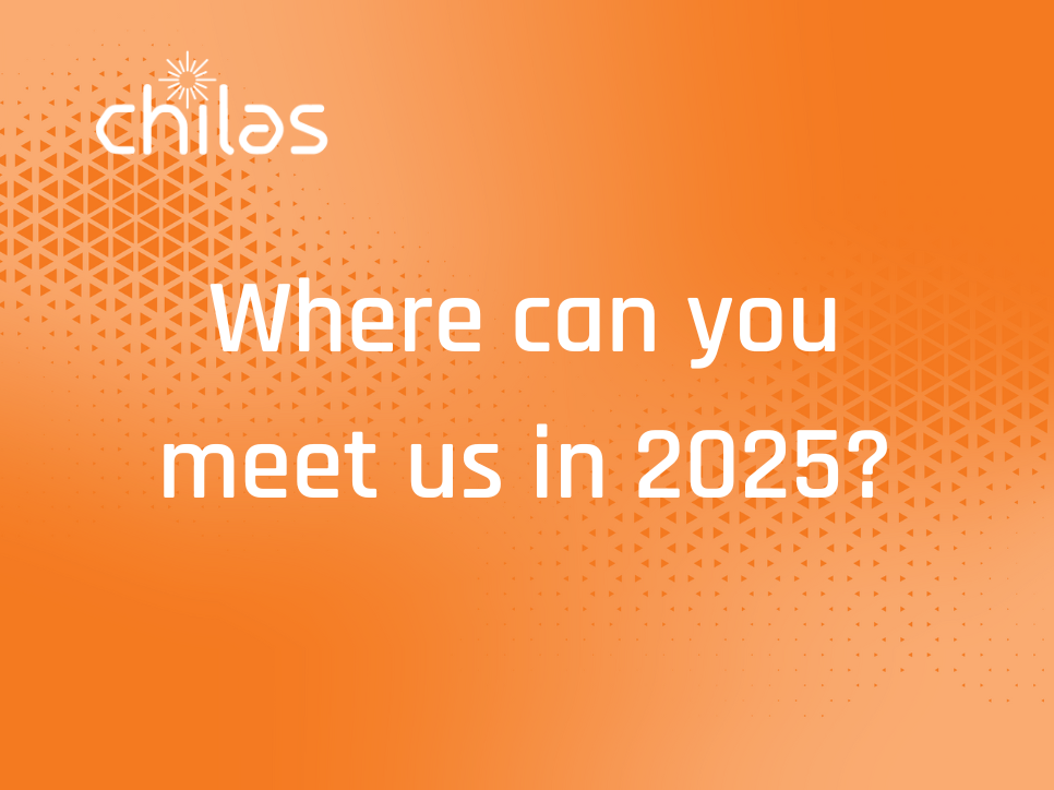 Picture showcasing the question: ' Where can you meet us in 2025?'