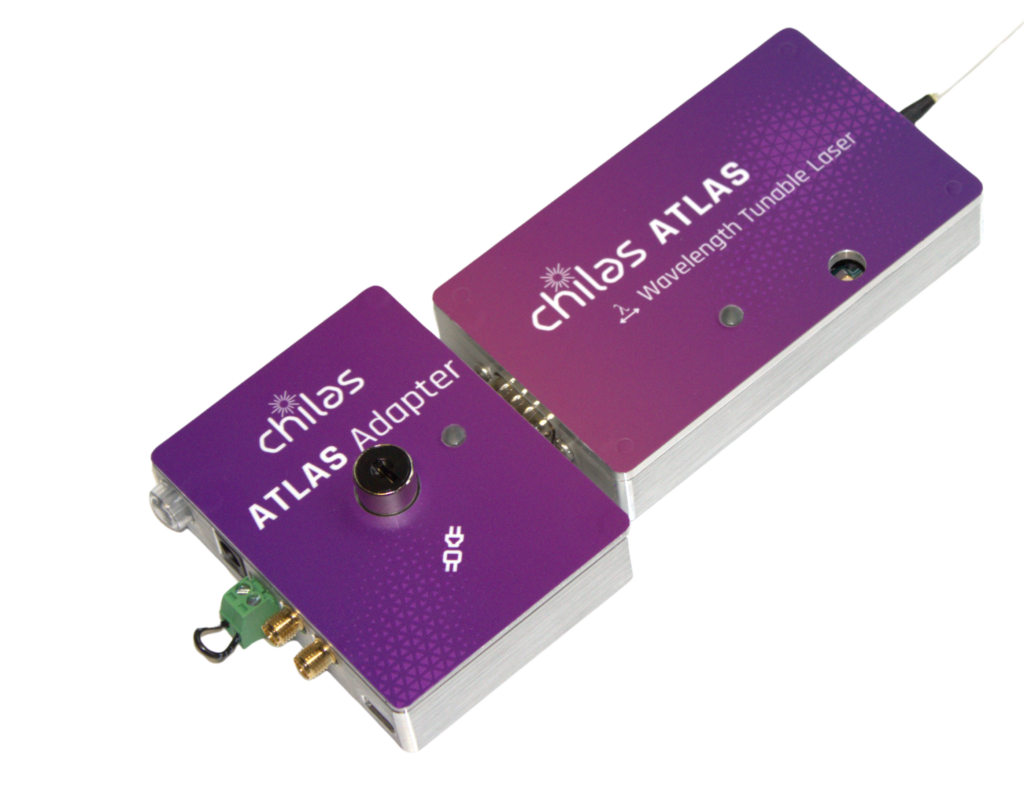 Chilas ATLAS, a Wavelength tunable laser plugged into the ATLAS Adapter