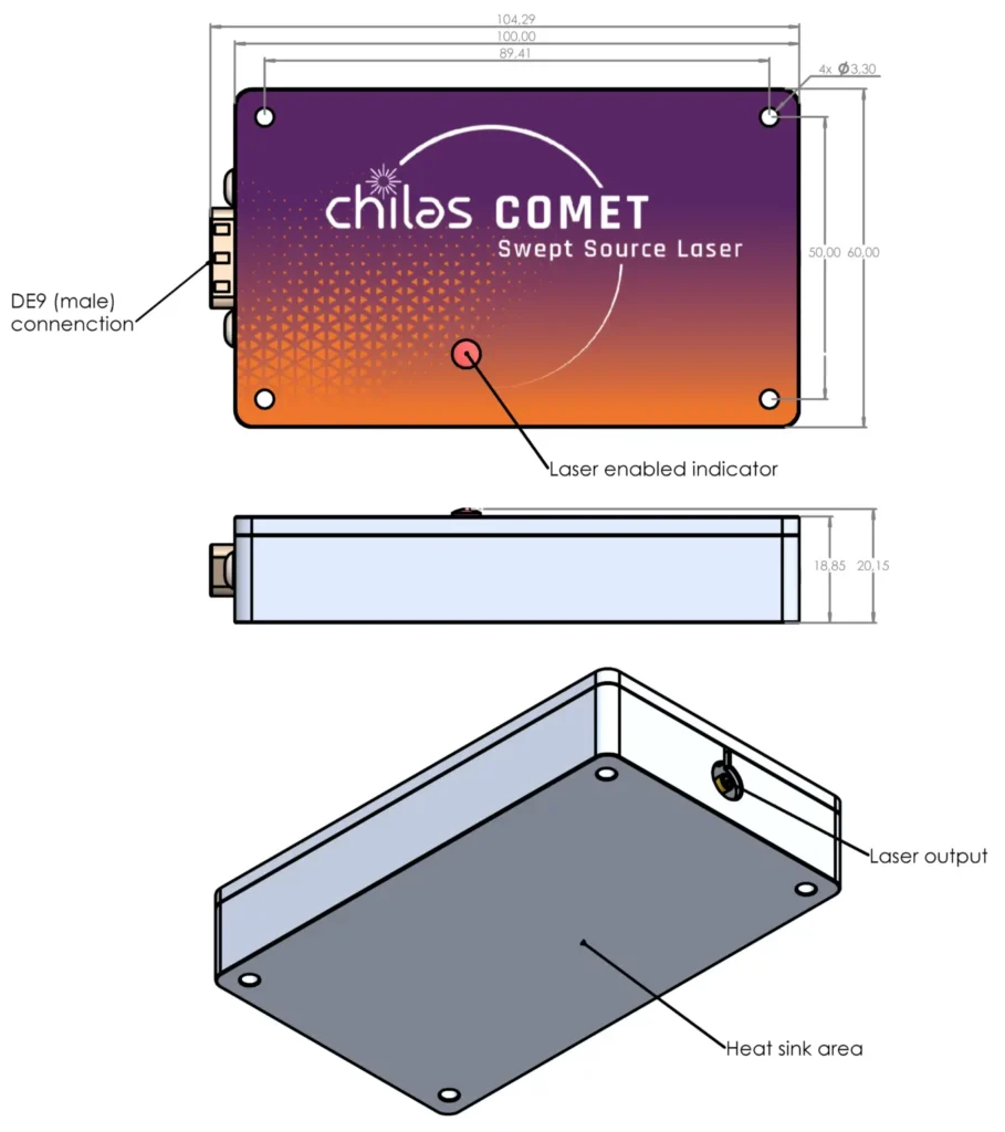 A schematic representation of Chilas COMET, a swept source laser