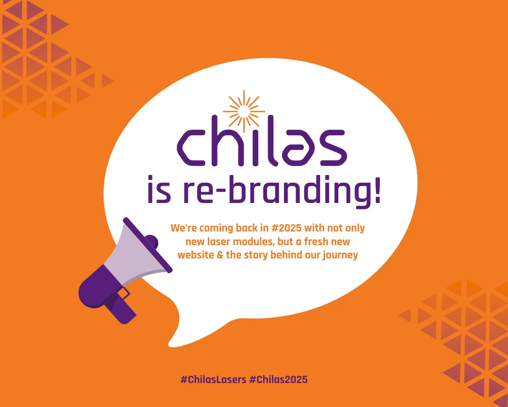 A picture with text announcing that Chilas is rebranding