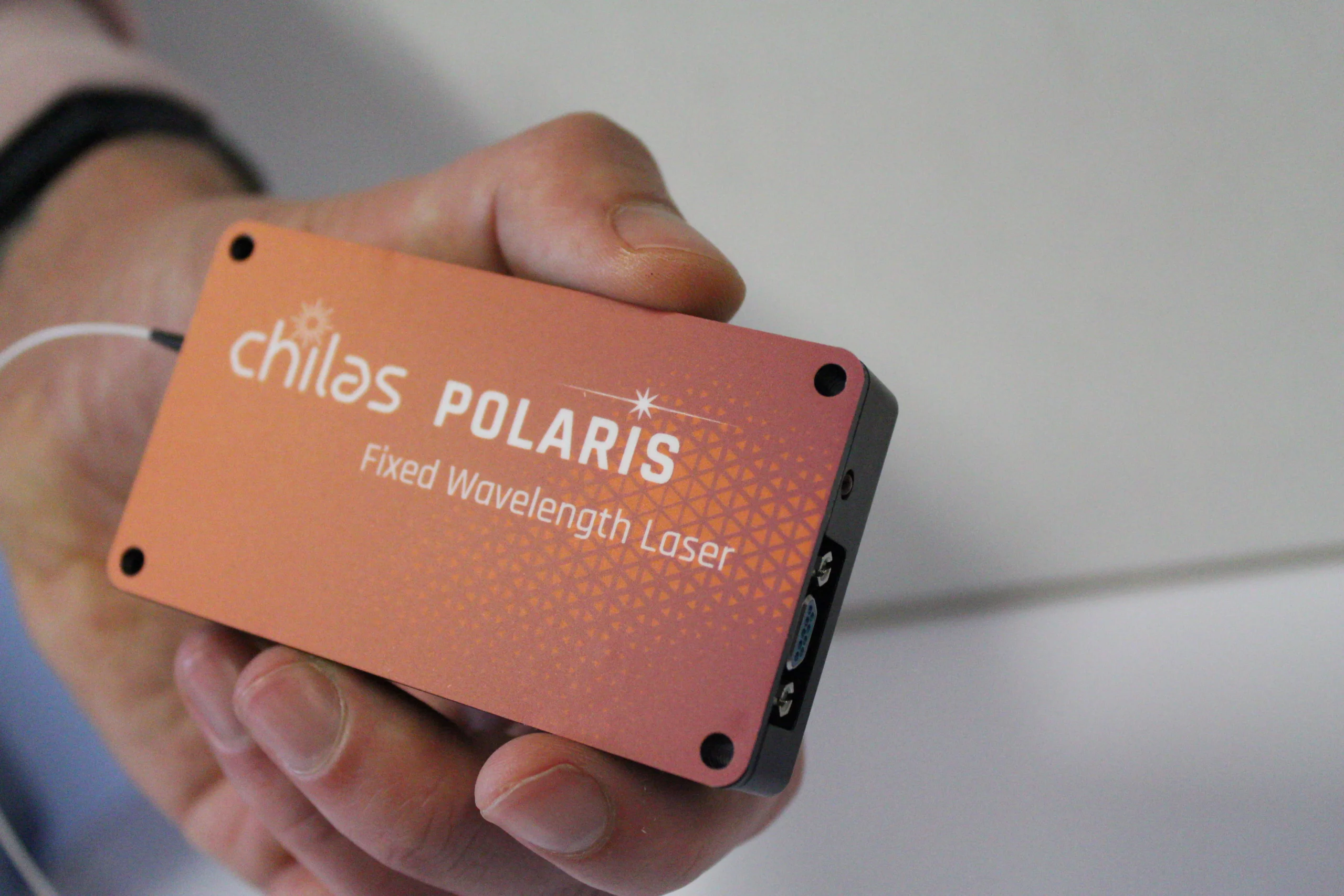 POLARIS Frequency Stabilized Laser in hand